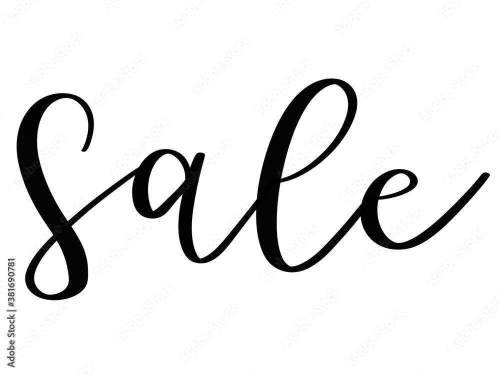 Sale handlettering handwritten advertisement Sale handlettering handwritten advertisement