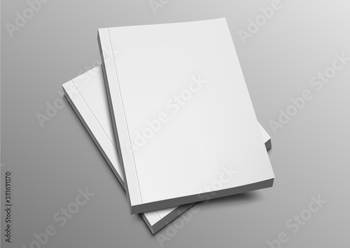 Two Blank Catalogs, Magazines Or Books Mockup