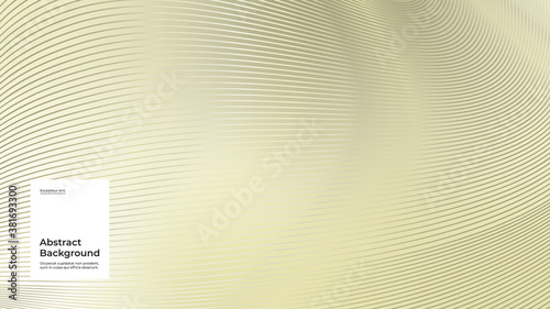 Abstract background illustration. Linear, striped gold backdrop. Monochrome creative stylish texture. Eps10 vector.