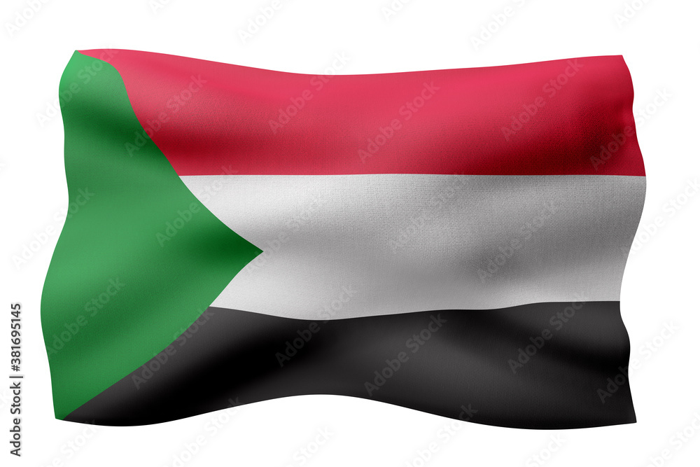 Obraz premium North Sudan 3d flag
