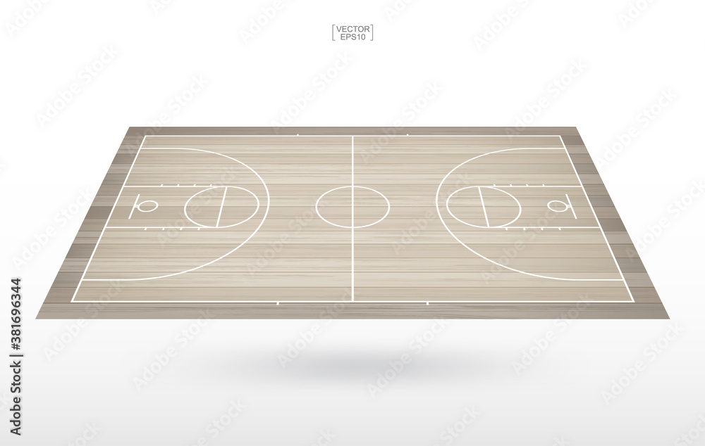 Fototapeta premium Basketball court background. Basketball field. Vector.
