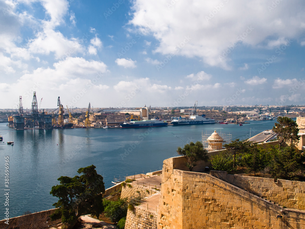 The Grand Harbour of Valletta, Malta
