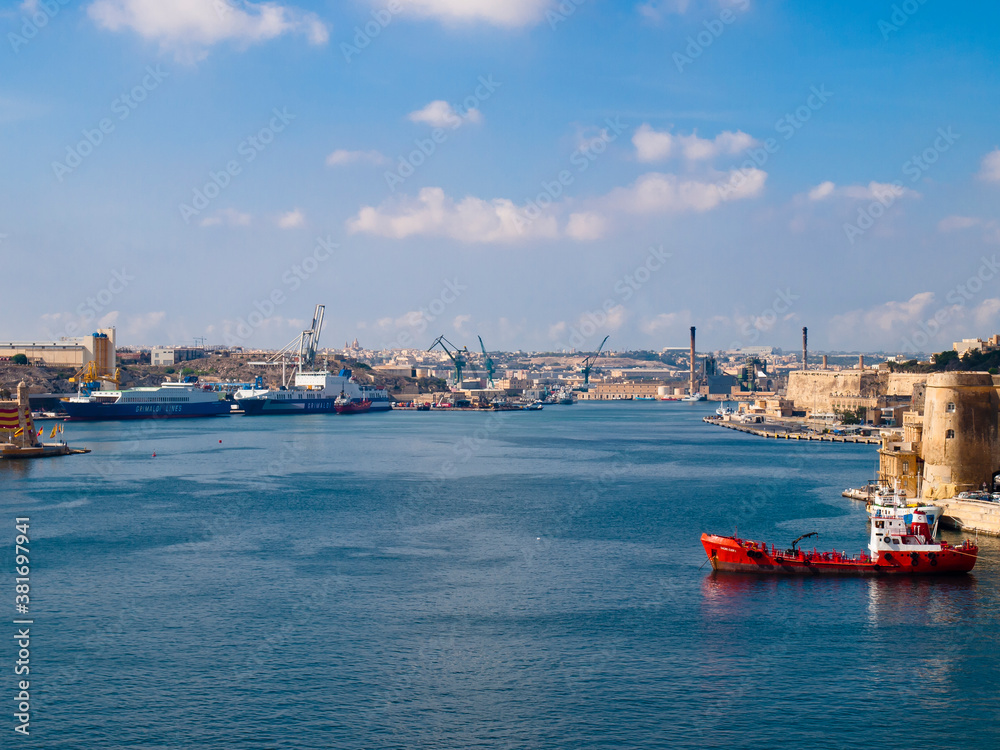 The Grand Harbour of Valletta, Malta