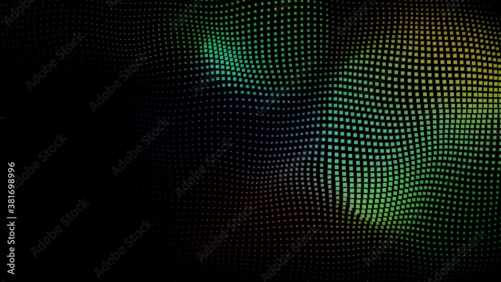 Colourful play of light passing through a prism. Wavy cards effect. Footage transition. Colourful play of light passing through a prism. Wavy cards effect. Footage transition.