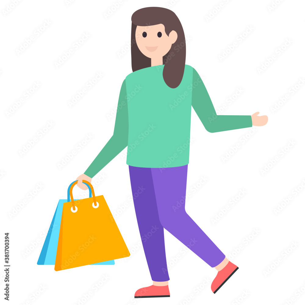 Shopping Girl Avatar Shopping Girl Avatar