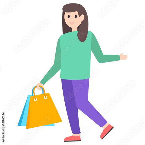 Shopping Girl Avatar