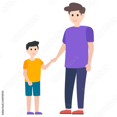 Fatherhood Flat Character