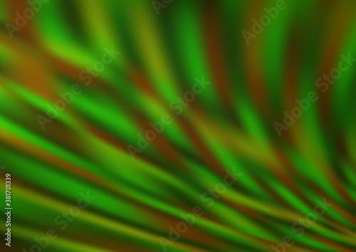 Light Green vector bokeh template. Modern geometrical abstract illustration with gradient. The elegant pattern for brand book.