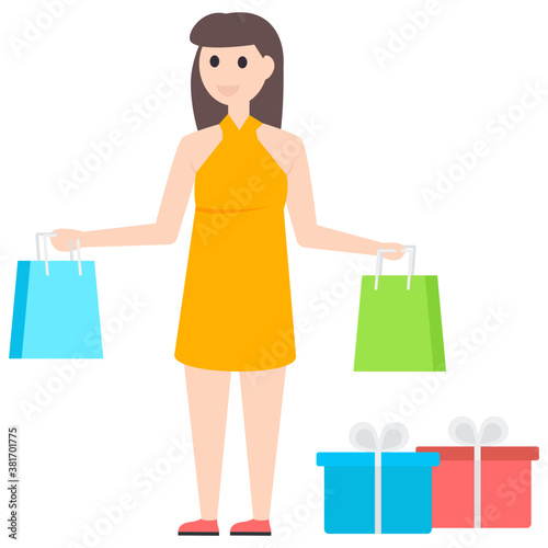 Shopping Girl Avatar