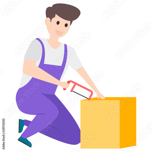 Carpenter Flat Character