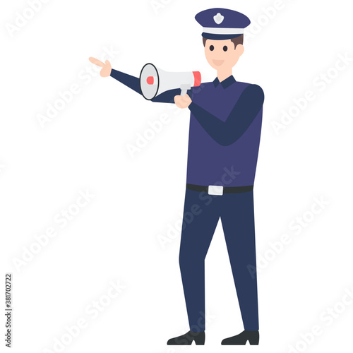 Announcer Flat Character
