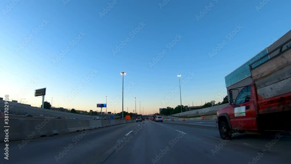 Driving City Timelapse POV Sunrise Driving City Timelapse POV Sunrise