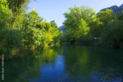 Cetina river near Omis, Croatia, Europe 