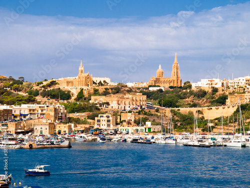 Mgarr harbor on the island of Gozo, Malta photo