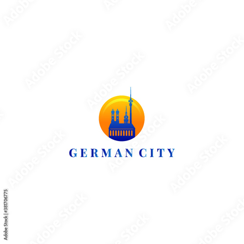 German City Logo Vector Illustration