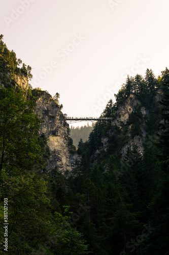 Marienbrücke Neuschwanstein Allgäu Bayern Sommer Pöllatschlucht