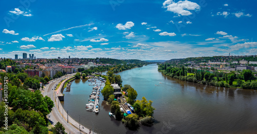 Фотография Blick auf die Moldau und die Prager Brücken