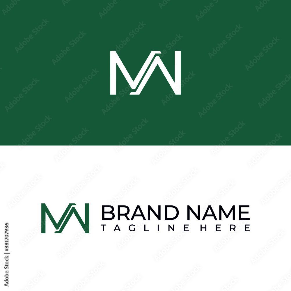 MW WM Letter Initial Logo Design Template MW WM Letter Initial Logo Design Template