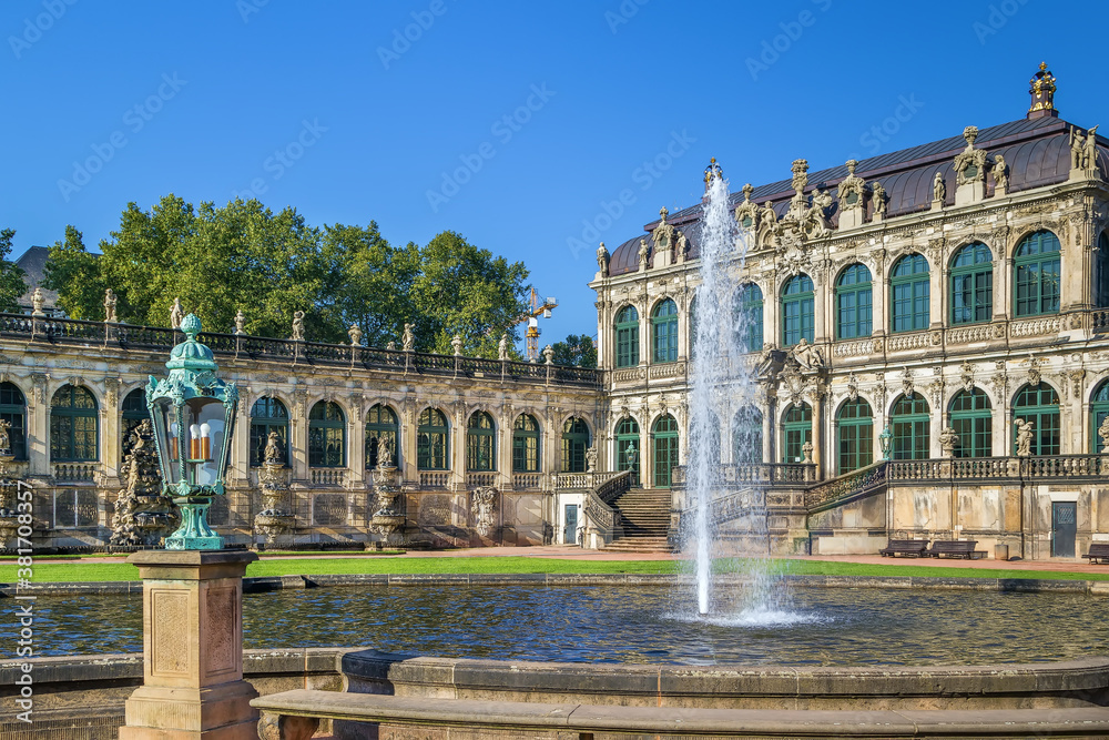 Palace Zwinger in Dresden, Saxony, Germany