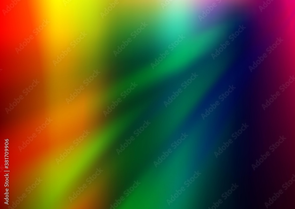 Light Multicolor, Rainbow vector blurred bright background. An elegant bright illustration with gradient. The template can be used for your brand book.