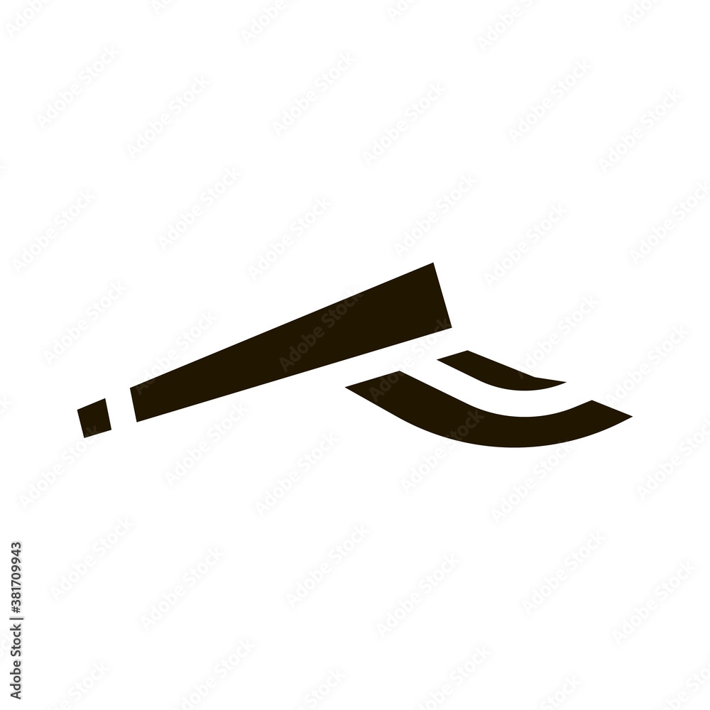 Tennis Sport Hat glyph icon vector. Tennis Sport Hat Sign. isolated symbol illustration Tennis Sport Hat glyph icon vector. Tennis Sport Hat Sign. isolated symbol illustration