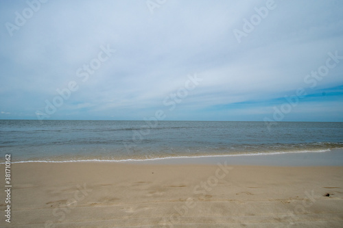 A Beach View on a Cloudy Day at the Bay in The Villas, New Jersey