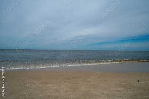 A Beach View on a Cloudy Day at the Bay in The Villas  New Jersey