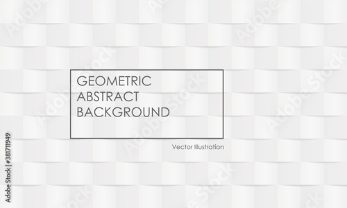 Isometric cubes background design in gray tones. Design landing page. Geometric abstract composition. Vector Illustration EPS 10