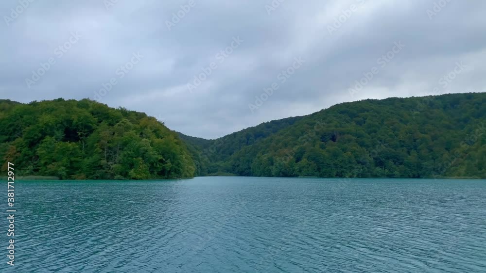 Low Drone Fly Over Exceptional Natural Beauty with Rich Foliage of Plitvice Lakes, 4K Low Drone Fly Over Exceptional Natural Beauty with Rich Foliage of Plitvice Lakes, 4K