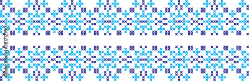 embroidered Ukrainian national pattern crossembroidered cross ukrainian slavic national pattern on transparent background