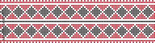 embroidered Ukrainian national pattern crossembroidered cross ukrainian slavic national pattern on transparent background