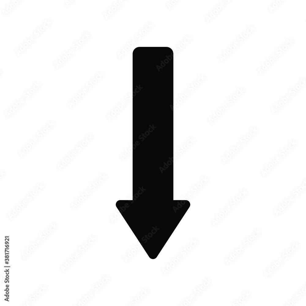 down arrow sign icon vector design down arrow sign icon vector design