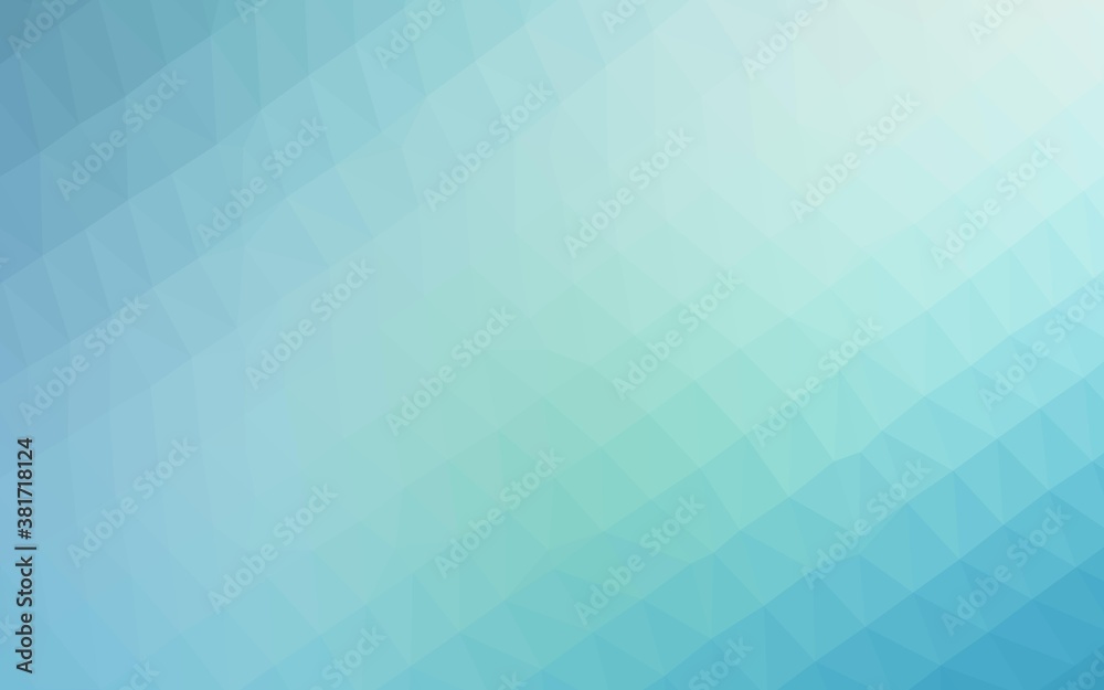 Light BLUE vector polygon abstract background. Colorful illustration in Origami style with gradient.  Completely new template for your business design.
