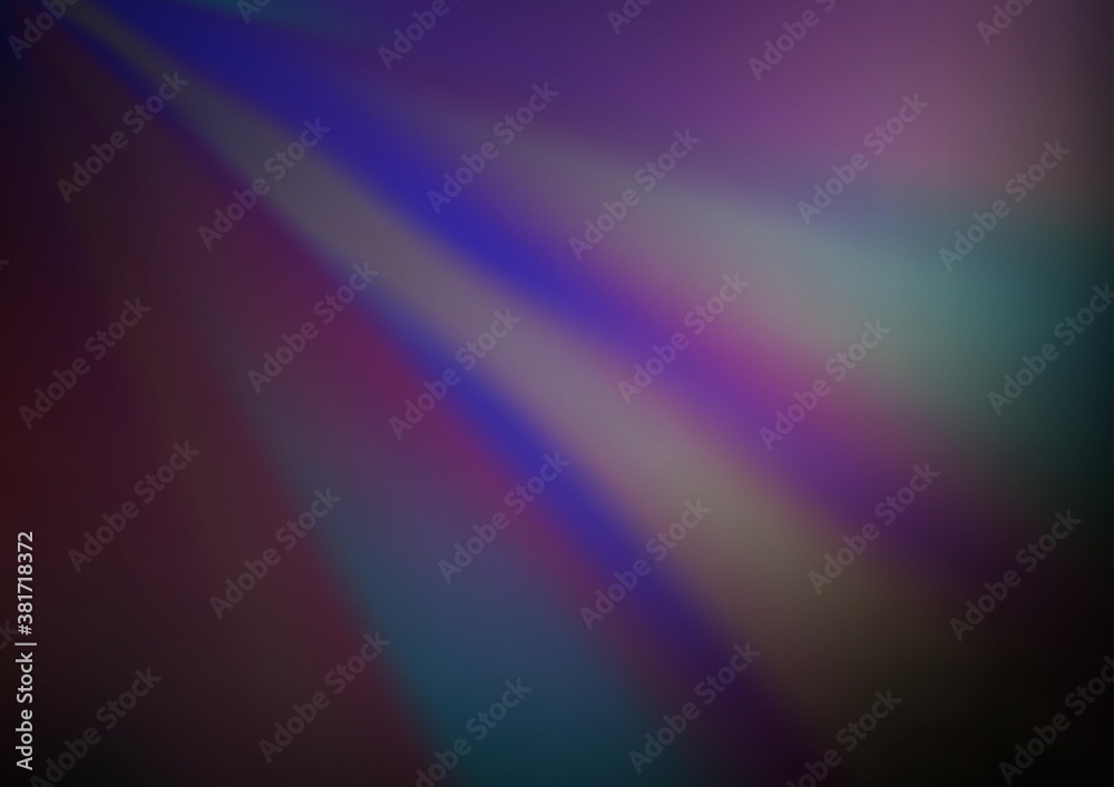 Fototapeta premium Dark Purple vector blurred shine abstract background. Modern geometrical abstract illustration with gradient. The template for backgrounds of cell phones.