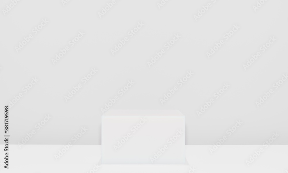 Scene with podium for mock up presentation in gray color and minimalist style with copy space, 3d render abstract background Scene with podium for mock up presentation in gray color and minimalist style with copy space, 3d render abstract background