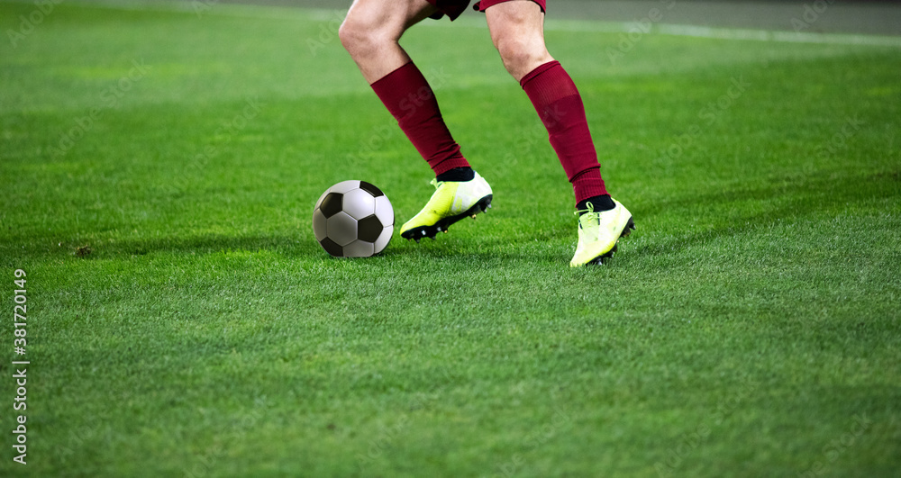 banner of soccer game players fighting for football