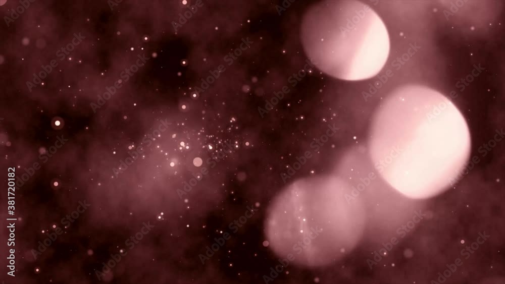 bokeh ou flou d'arrière plan fond cercles particules lumière colorées	