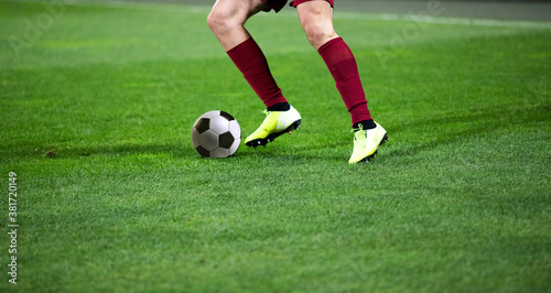 banner of soccer game players fighting for football