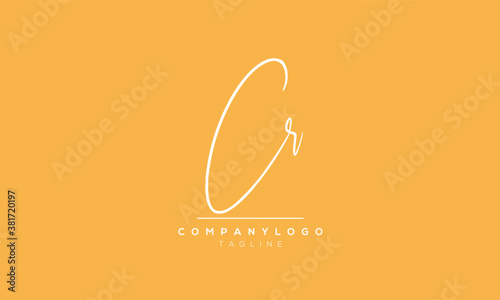 Alphabet letters Initials Monogram logo CR,RC
