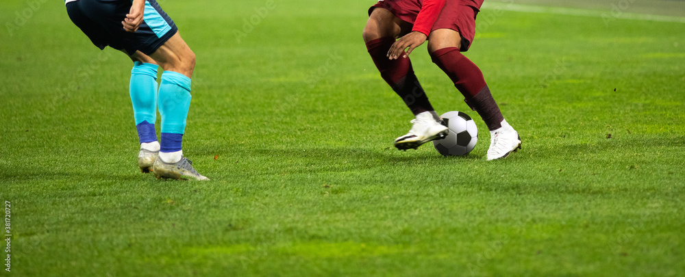 banner of soccer game players fighting for football banner of soccer game players fighting for football
