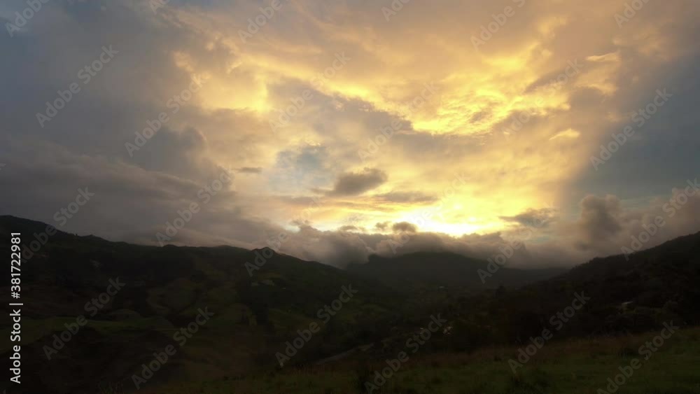cloudy sunrise in high mountains cloudy sunrise in high mountains