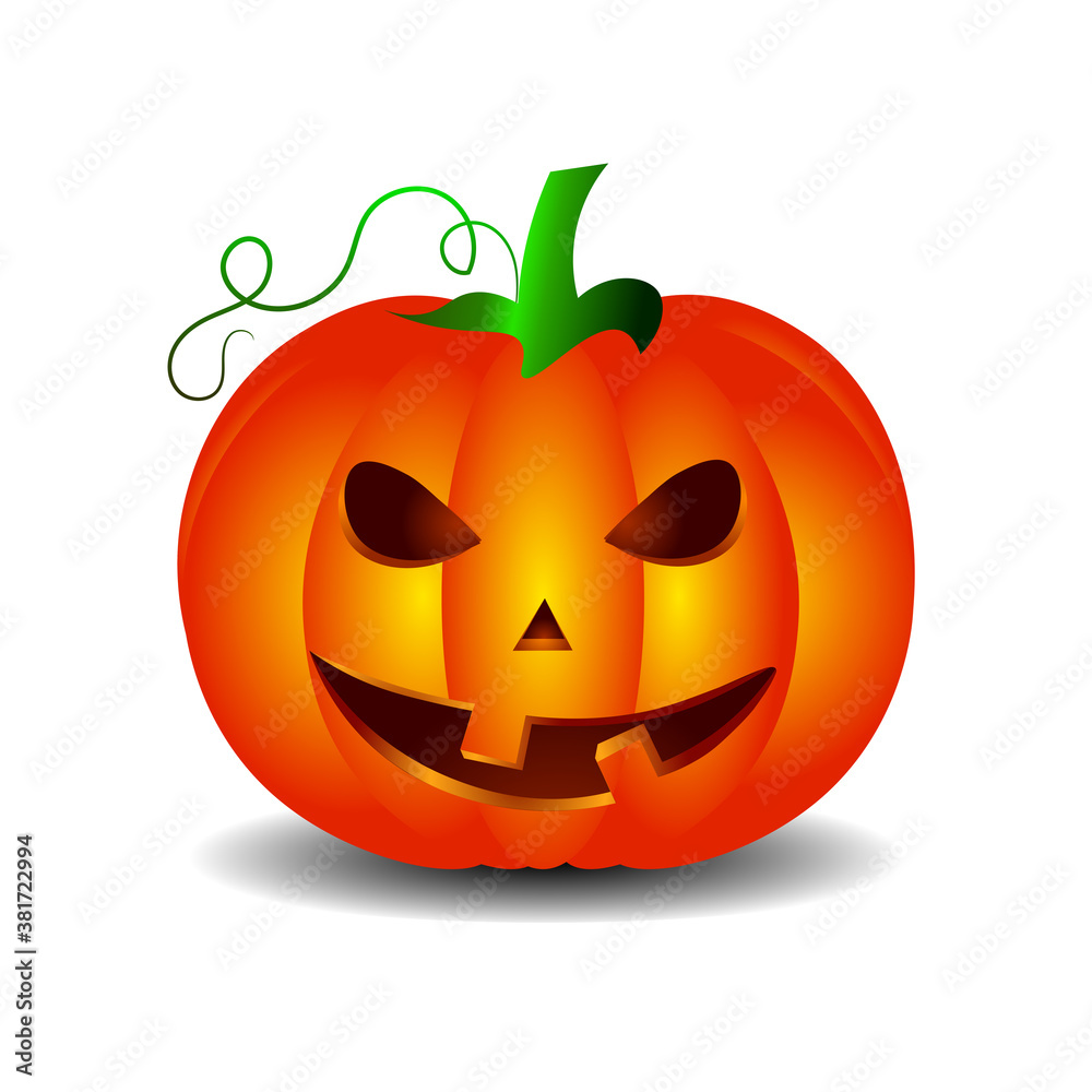 Halloween pumpkin. Element for sticker, logo, emblem Halloween pumpkin. Element for sticker, logo, emblem