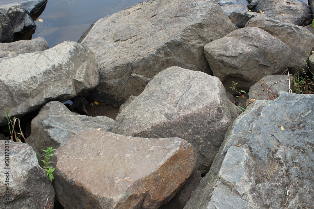 rocks in the mountains