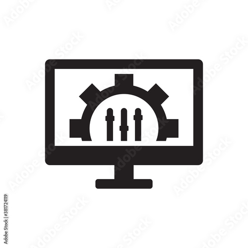 Configuration panel settings icon