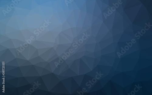 Light BLUE vector triangle mosaic texture. Glitter abstract illustration with an elegant design. Elegant pattern for a brand book.