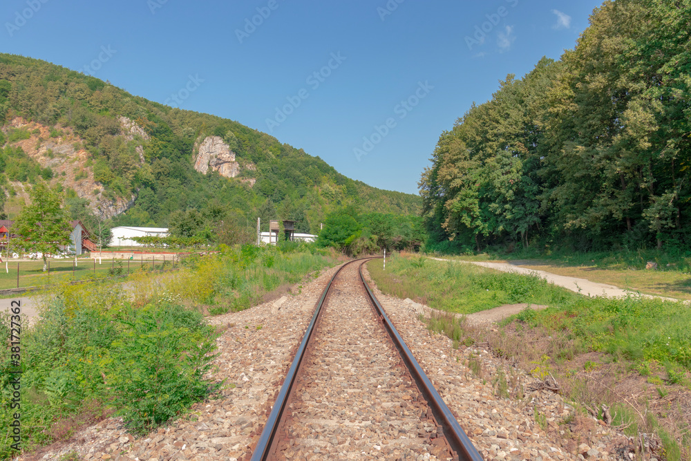 Fototapeta premium railway in the countryside