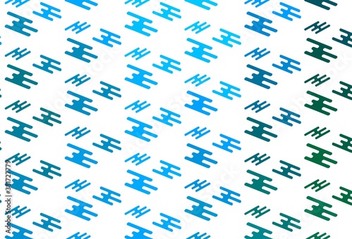 Light Blue  Green vector template with repeated sticks.