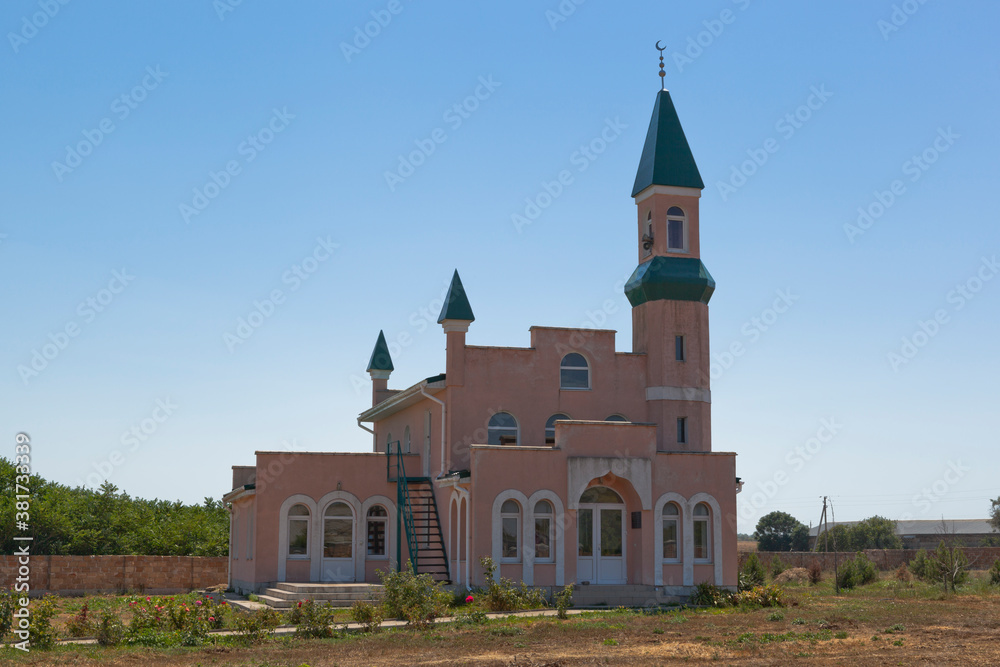 Kunan Jamisi Mosque in the village of Krasnoselskoye, Okunevsky rural settlement, Chernomorsky district, Crimea