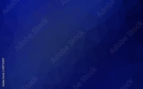Fototapeta Naklejka Na Ścianę i Meble -  Dark BLUE vector blurry triangle pattern. Modern geometrical abstract illustration with gradient. Brand new design for your business.