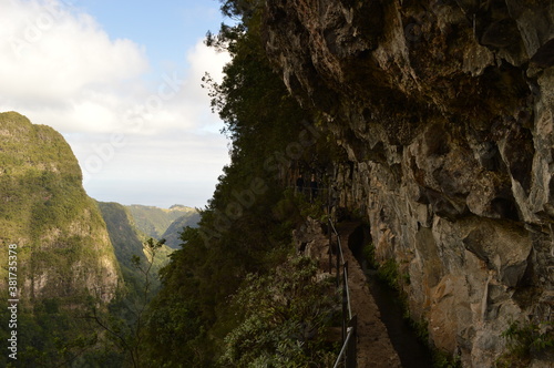 Hiking along the coast, in the mountains and along the levadas of Madeira Island in Portugal